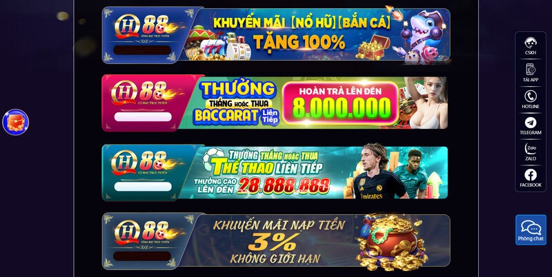 Những Chương Trình Khuyến Mãi QH88 Cực Khủng